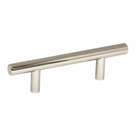 AMEROCK Bar Pulls 3 in 76 mm Center-to-Center Polished Nickel Cabinet Pull, 10PK 10BX40515PN